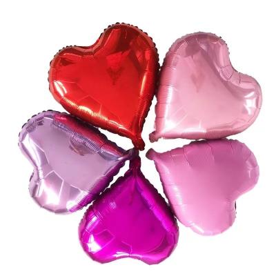 China Party Suppies 18inch Aluminum Foil Balloon Wedding Room Party Decoration Layout Love Movie Heart Shaped Wedding Foil Balloon for sale