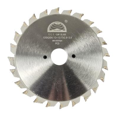 China Saw Blade For Cutting Polyurethane Manufacturer Jingshang Professionan 120mm Diameter 5inch Double Blade Wood Resin Scoring Cutting Saw With Diamond Tooth for sale