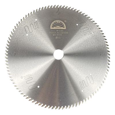 China Saw blade for hard plastic cutting Luxembourg 255mm PVC 100 teeth circular acrylic saw blade 255X3.0X30X100T for rubber cutting for sale