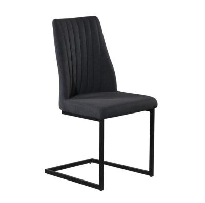 China Comfortable Classic Style Low Price Dining Chairs High Back PU Dining Chairs With Metal Frame for sale