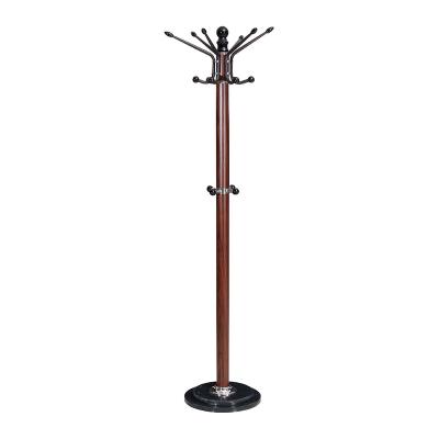 China Durable Marble Metal Double Base Coat Hanger Rack for sale