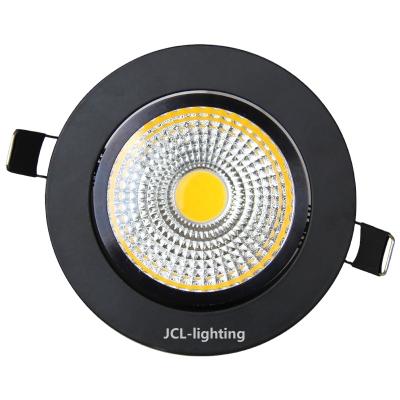 China Modern hot sales led spot light for home hotel lamp black COB spot led lights 3w 5w 7w 9w 12w 15w led downlight for sale