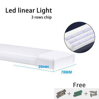 China Office Warehouse Supermarket Led Latte Light 4ft Fast Delivery Led 54W 72W Linear Light Linear Led Light for sale