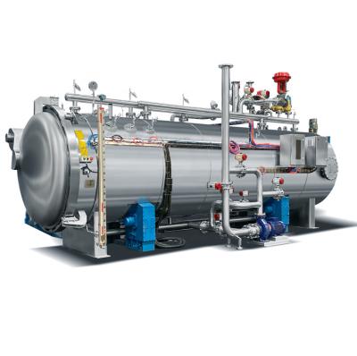 China High Productivity Precise Control Water Bath Sterilizer Canned Beef Retort Rotary Shaking Autoclave for sale