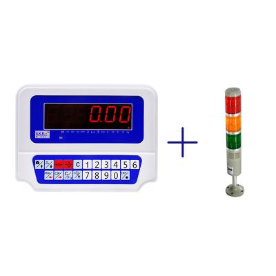 China Industrial Electronic Industrial RS232 485 Indicator Alarm Light Printer Bluetooth Tri-color Platform Scale Floor Scale Controller Scale Weight for sale