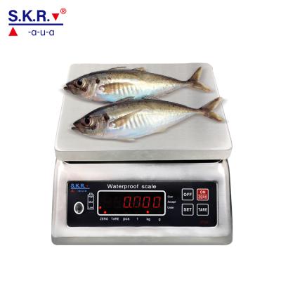 China Super Waterproof Stainless Steel Weighing Platform Scales 30kg Waterproof Digital Waterproof Scale for sale