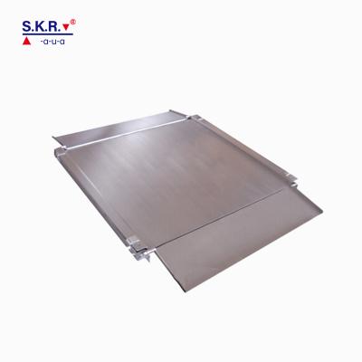 China Portable Livestock 1 Ton Stainless Floor Scale Food Product 2 Ton Digital Electronic Weighing Scales For 500kg Pig for sale