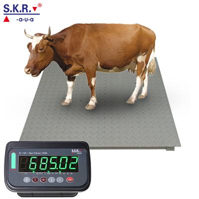 China Industral Scale Pig Cattle Sheep Camel Farm 2 Ton 5 Ton Electric Intelligent Mechanical Platform Scale All Type 500kg for sale