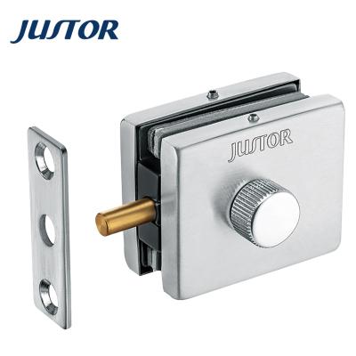 China Modern Manufacturer Glass Fitting Hardware Lock Fittings For Glass Doors JS-122B for sale