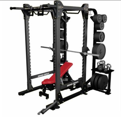 China 2021 new style HUMMER power universal multifunctional squat rack and commercial barbell bench press home half-frames fitness equipment for sale