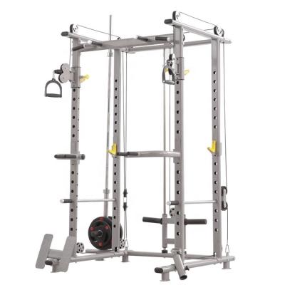 China Huiti Universal Fitness Cable Cross Home Gym Use Benches And Stands Weight Lifting Power Rack Gym Squat Machine for sale