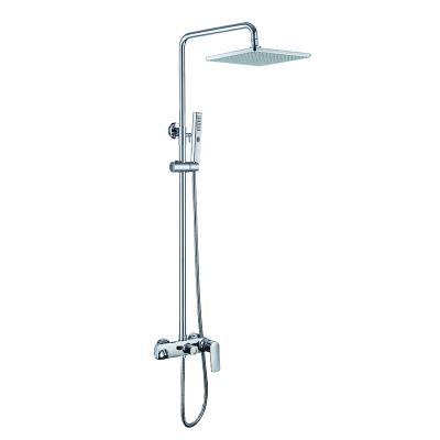 China With Sliding Bar Modern Style Chrome Single Hole Shower Faucet Bathroom Taps Mixer Tap for sale