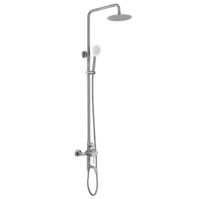 China With Slide Bar Items SUS304 Stainless Steel Bathroom Shower Faucet Bathroom Rain Shower Sanitary Set for sale