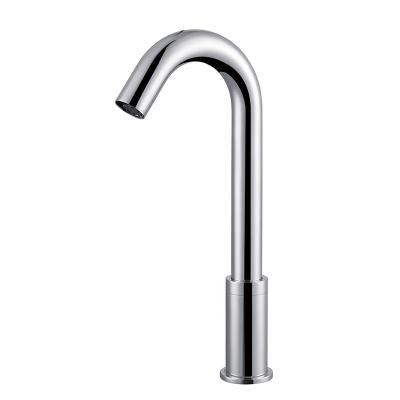 China Special Brass Sink Faucet Kitchen Sensor Chrome Sense Faucets Design Automatic Bathroom Sink Faucet for sale