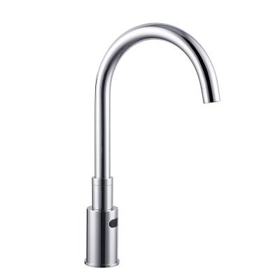 China Economic Single Cold Touch Kitchen Sink Faucets Sense Chrome Bathroom Sink Faucet Free Tap Automatic Cold Touch for sale