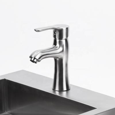 China Modern Easy Installation 304 Stainless Steel Sink Faucet Tapware For Hospital for sale