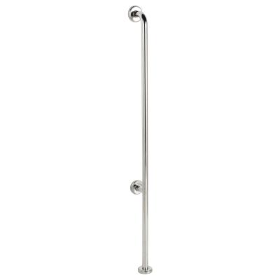 China 304 Stainless Steel Straight Wall Disable Grab Bar Eco - Friendly Floor Mounted Rails for sale