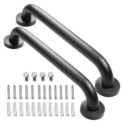 China Eco-friendly Stainless Steel Bath Safety Shower Balance Grab Bar Matte Black Grab Bar Wall for sale