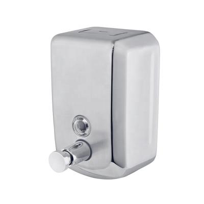 China Modern Commercial Wall Mounted Metal Stainless Steel Soap Dispenser Custom Hand Sanitizer Dispenser for sale