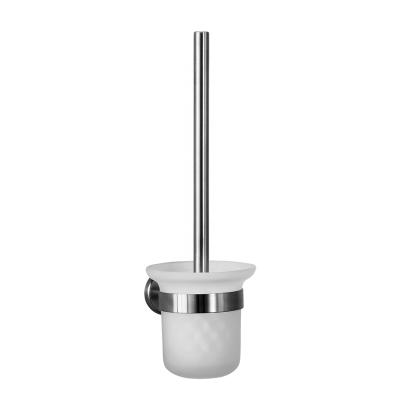 China Eco-friendly Wall Mounted Toilet Brush Holder Bathroom 304 Stainless Steel Cleaner Holder for sale