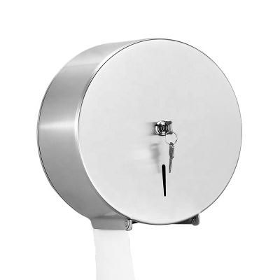 China Large Eco-friendly Stainless Steel Wall Mounted Stain Toilet Paper Napkin Roll Dispenser Holder for sale