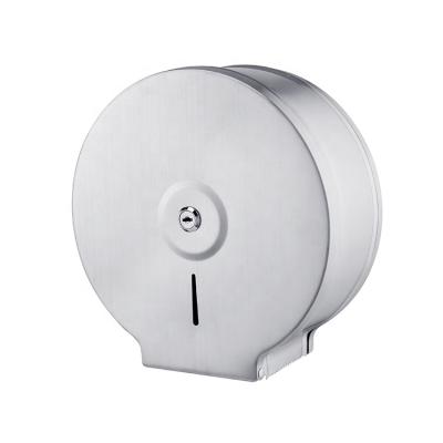 China Eco-friendly Industrial Toilet Paper Holder Large SS 304 Roll Paper Towel Holder Dispenser Key for sale