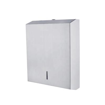 China Eco-friendly 304 SS Tissue Paper Dispenser Wall Mounted Folding Toilet Paper Napkin Dispenser Supplier for sale