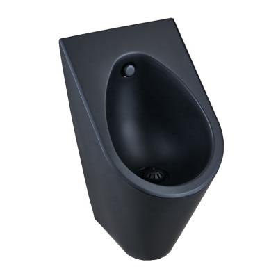 China Black Waterless Urinal Wall Mounted Stainless Steel Newest Easy Installation Design For Men for sale