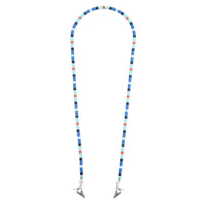 China 2020 New Arrival Environmental Friendly Rainbow Metal Tile Disc Beads Eyeglass Chain Straps Sunglasses Holder Strap for sale