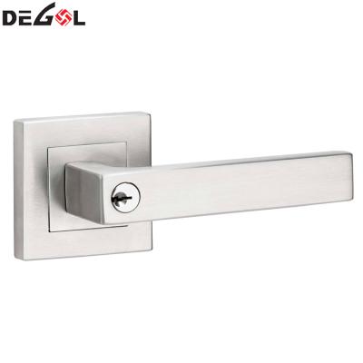 China Easy installation and home entry door handles passage privacy bedroom or bathroom Russia style door hardware square design door handle lever durable lock for sale