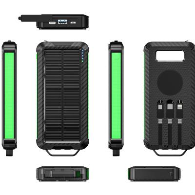 China New Hot Selling Solar Power Bank Charges 10000mAh Fast Charging Easy Portable Solar Bank for Camping for sale