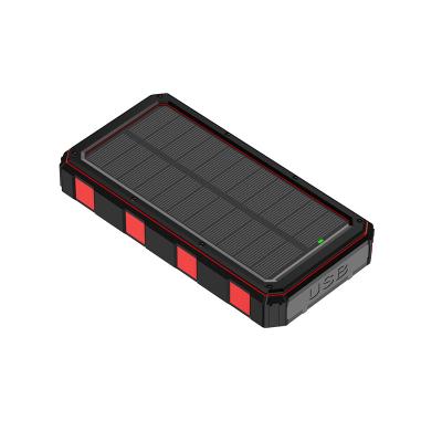 China Portable Waterproof Solar Power Bank Waterproof Radio Power Bank Outdoor Traveling Fast Charging High Capacity for sale