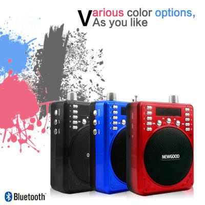 China nuevo Bluetooth Presidente portátil de moda del registrador de 2018 con el rojo de radio del negro azul de FM disponible en venta