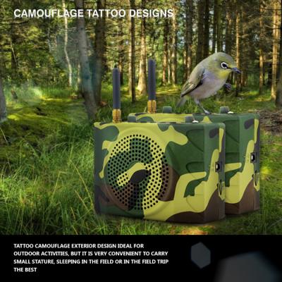 China Russia camouflage color outdoor sport speaker with remote control for sale