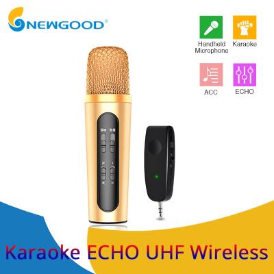 China Micrófono MIC del PDA del Karaoke del eco de la frecuencia ultraelevada el mejor del canto inalámbrico del micrófono para el mini Presidente del amplificador de China Shenzhen en venta