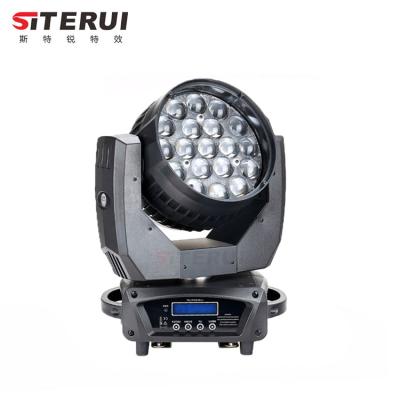 China 19pcs 15W RGBW 4 in1 LED Zoom Wash Light 300W Zoom Wash Moving Heads Light With DMX512 Control 380*260*475mm for sale