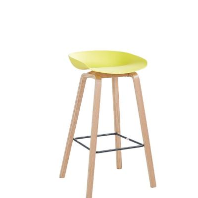 China (Others) Kitchen Adjustable Bar Stools Chair Cheap Furniture Wooden Leg Counter Height Nordic Modern Luxury Plastic Bar Stools for sale