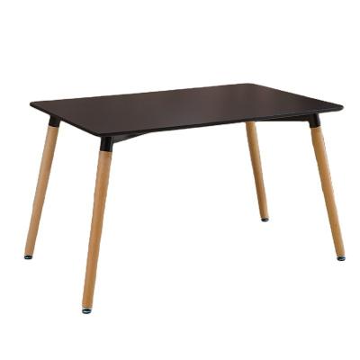 China Mid Century Modern Wood Black Dining Table (The Other) Tall Adjustable for sale