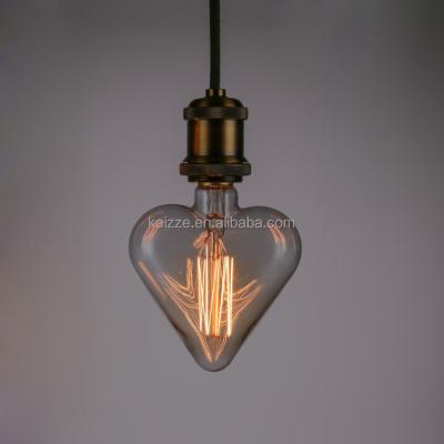 China Zhongshan Retro Heart Newly Shape Edison Filament Bulb Retro Style Light Bulb for sale