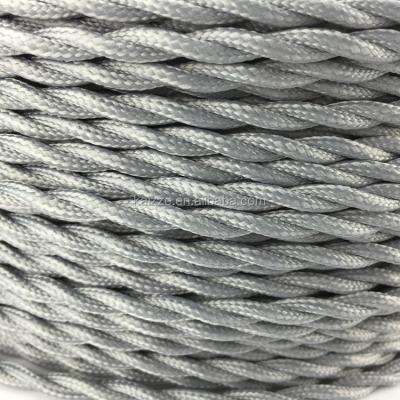 China Contemporary / Modern Decorative 3 * 18 Twisted Textil Blanket Electrical Wire Braided Power Cable for sale