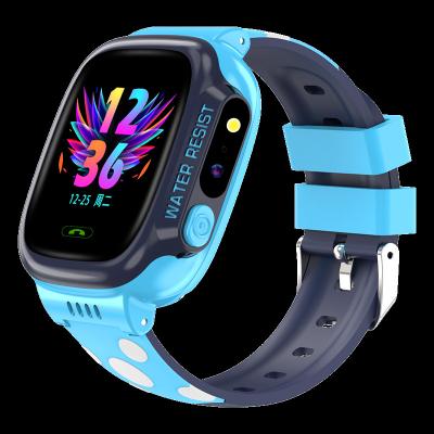 China Wifi Y92 children's positioning phone watch plug in cartoon words positioning watch waterproof touch screen camera for boys and girls for sale