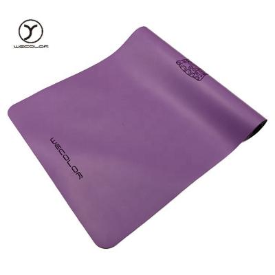 China High Quality Natural Rubber PU Leather Eco-friendly Rubber+PU Materials Yoga Mat for sale