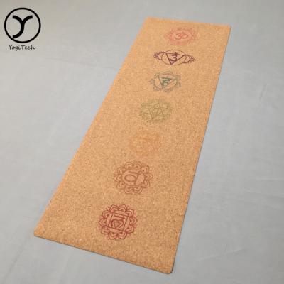 China High Density Bodybuilder Cork Yoga Mat Props Natural Anti-Tear Rubber+Cork Collapsible Eco-Friendly Comfort Natural for sale