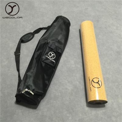 China Rubber+cork WECOLORMAT Natural Elephant Natural Rubber Cork Yoga Mat Digital Printed Mat With Bags for sale