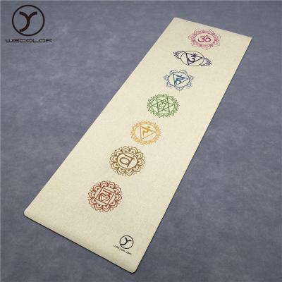 China 2019 new natural rubber+jute eco friendly natural organic jute yoga mat for sale