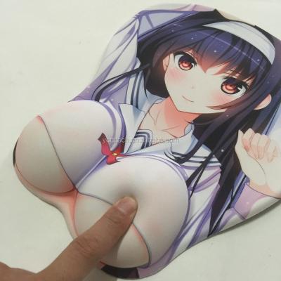 China HEATED Non-slip Wear-Resisting Wrist Rest Custom Printed Mousepad for sale