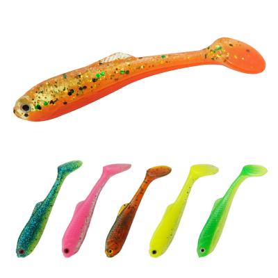 China ESFISHING 12pcs/pack Rocah Shad 57mm 1.6g Fishing Lures Soft Baits Jig Soft Lure Fishing Carp RHS57 for sale