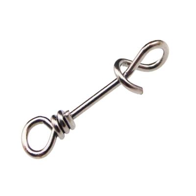 China ESFISHING Stainless Steel Fishing Swivel Quick Lock Fishhook Lure Tackle PESCA Snap Connector for sale