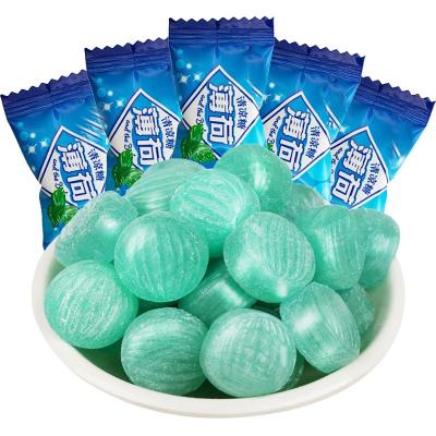 China Natural Halal Bulk Packing Super Mint Flavor Round Shaped Hard Candy Candies for sale