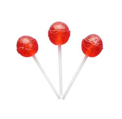 China Round Ball Shape Full Size Halal Custom Lollipop for sale